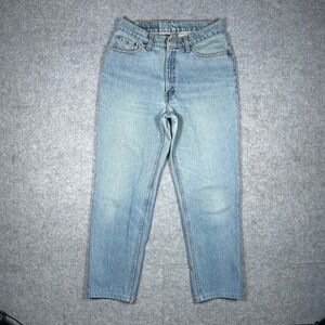 Levi's denim jeans women 29 light blue 512 slim fit vintage high rise mom